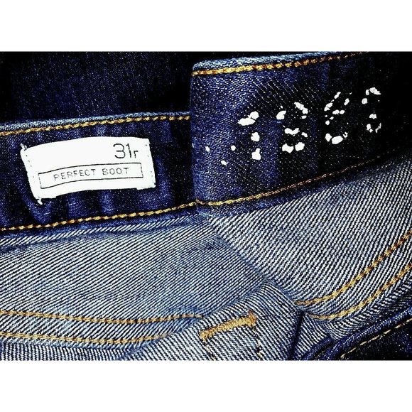 GAP 1969 31/12R Dark Wash Some Stretch Perfect Boot Jeans 30" inseam - Picture 2 of 5